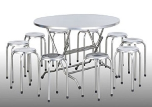 Lợi ích khi sử dụng bộ bàn ghế inox tròn so với bộ bàn ghế chữ nhật