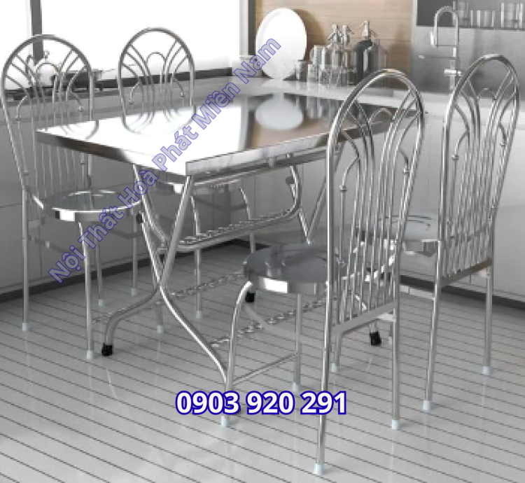 Bộ bàn ăn 6 ghế tựa lưng