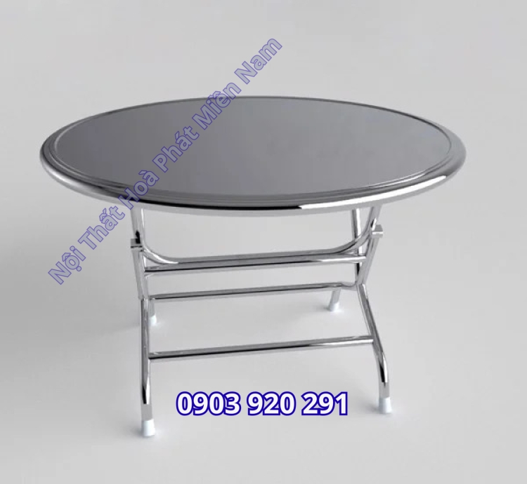 Bàn Tròn Inox BT04
